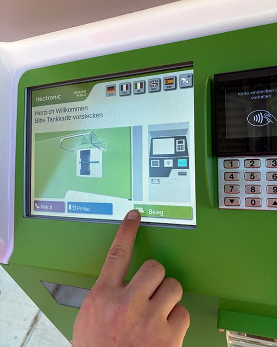 10. Art des Belegs auswählen