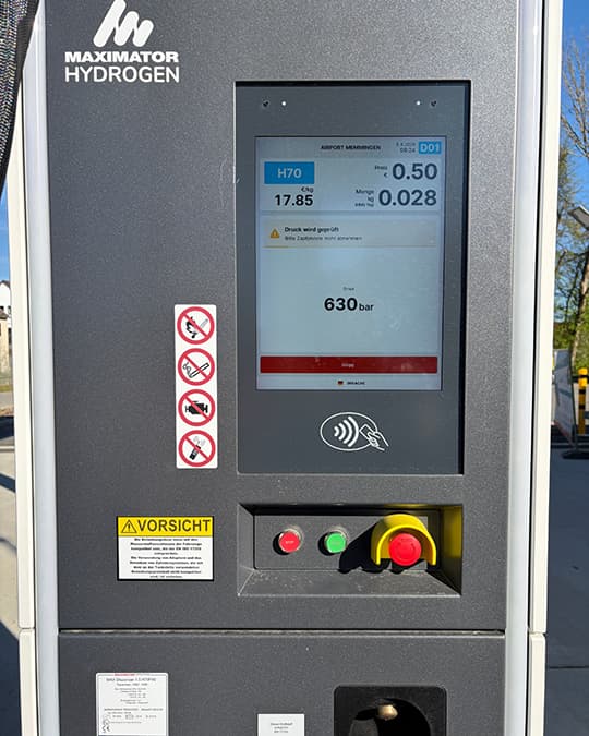 7. Zapfsäule gibt Signal